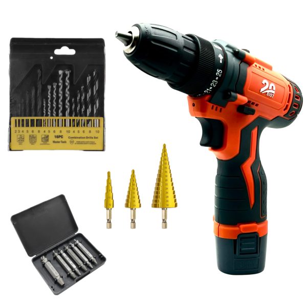 دریل شارژی مجموعه ۴ عددی کاربردی مدل edra-4