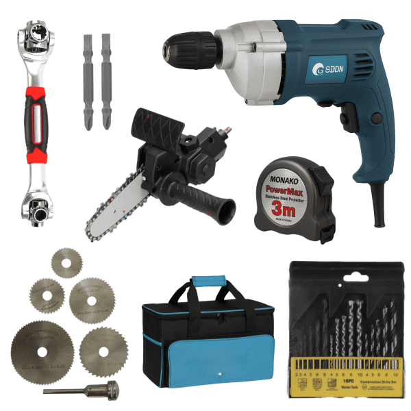 دریل برقی مجموعه ۸ عددی کاربردی edra-6