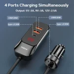 شارژر فندکی 120 وات هیسکا مدل HCC-327 - Image 2